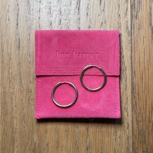 Hey Harper Gold Hoop Earrings NEW